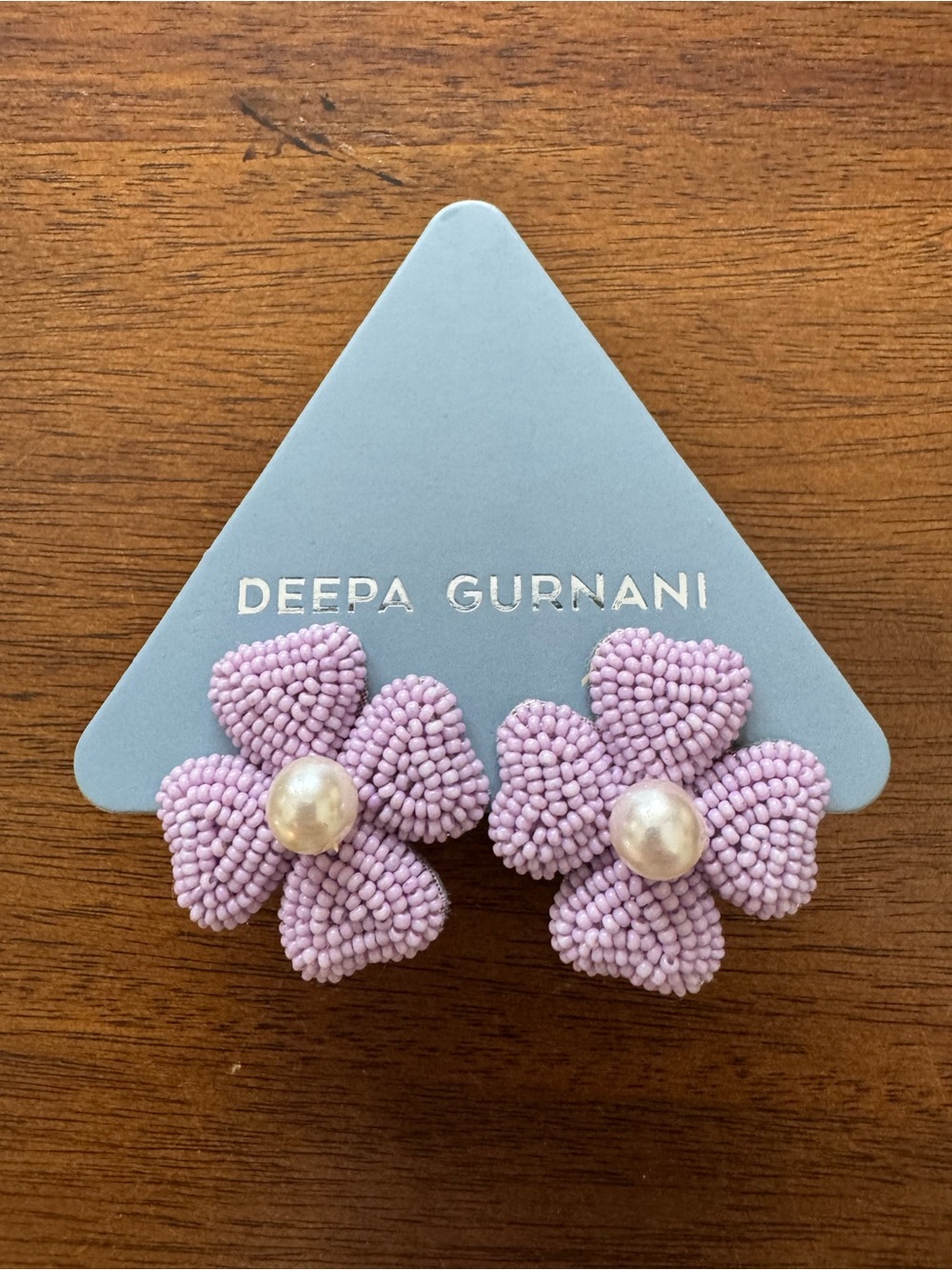 Deepa Gurnani Liora Earrings in Lavender NWOT $80 Retail - Picture 4 of 7